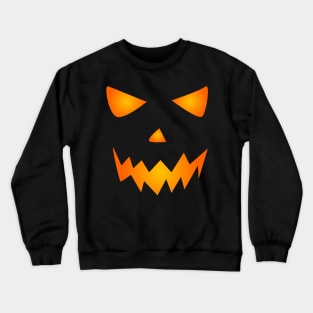 Cat Face Meh Funny Halloween Crewneck Sweatshirt